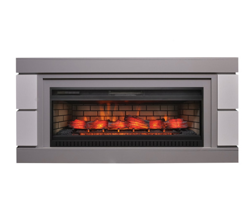 Каминокомплект ДЭНВЕР Серый камень/Белый с очагом Электроочаг JACK-S 45 фото 2