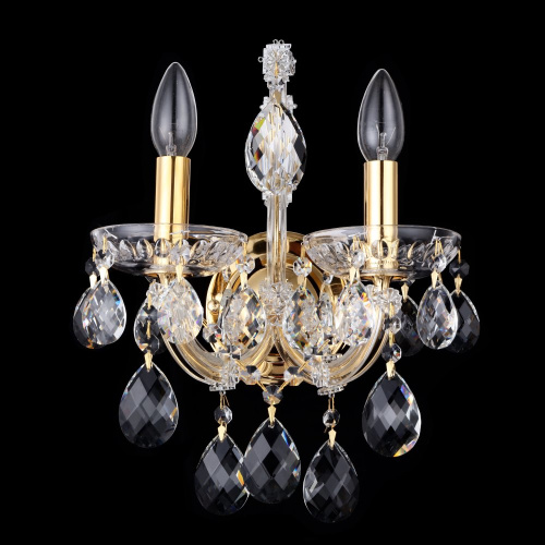 Бра Crystal Lux ISABEL AP2 GOLD/TRANSPARENT Бра Crystal Lux ISABEL AP2 GOLD/TRANSPARENT