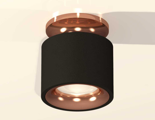 Комплект накладного светильника Ambrella light Techno Spot XS7511141 SBK/PPG черный песок/золото розовое полированное (N7930, C7511, N7015) фото 4