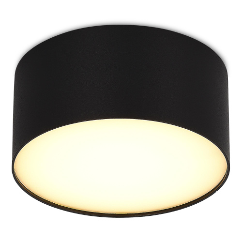 ST606.432.12 Светильник потолочный Черный LED 1*12W 3000K 1 080Lm Ra>85 120° IP20 D120xH55 185-265V Накладные светильники фото 3