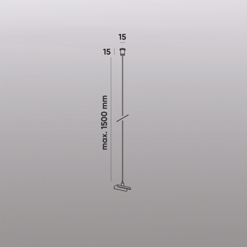 TR2126-WH Механический подвес для трека SMART BASE, IP20, 1.5м, белый, алюминий фото 3