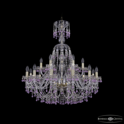 Люстра хрустальная 1410/12+6/300/XL-95 G V7010 Bohemia Ivele Crystal (Богемия Ивеле Кристалл)