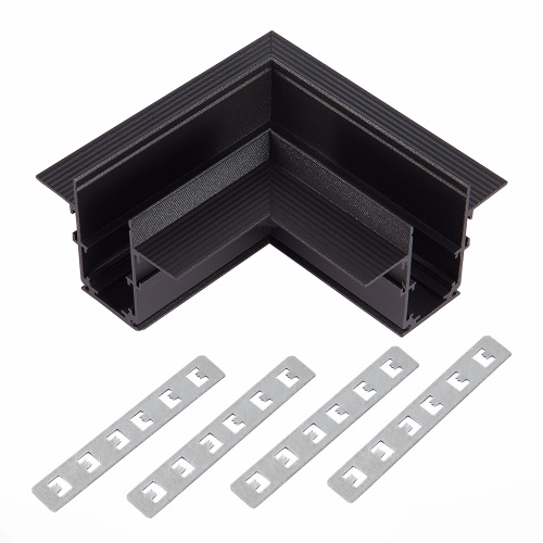 ST007.429.12 Угол-соединитель для встраиваемого магнитного шинопровода под ГКЛ 12мм ST-Luce Черный SKYLINE 48 фото 2