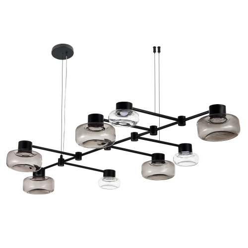 SL6005.403.08 Светильник подвесной ST-Luce Черный/Дымчатый, Прозрачный LED 8*3W 3000K VALLO фото 11