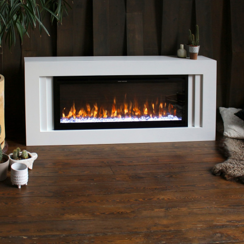 Электрокамин RealFlame Stockholm WT белый с очагом Saphir 42 фото 5