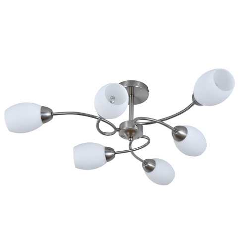 Светильник на штанге 150007/6R E27*60W Satin nickel фото 2