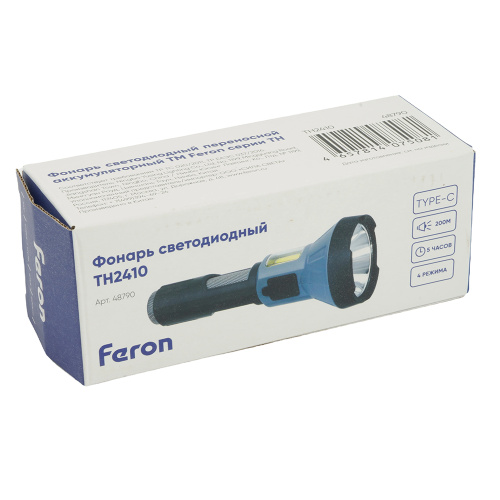 Фонарь ручной Feron  TH2410 с аккумулятором USB ZOOM фото 11