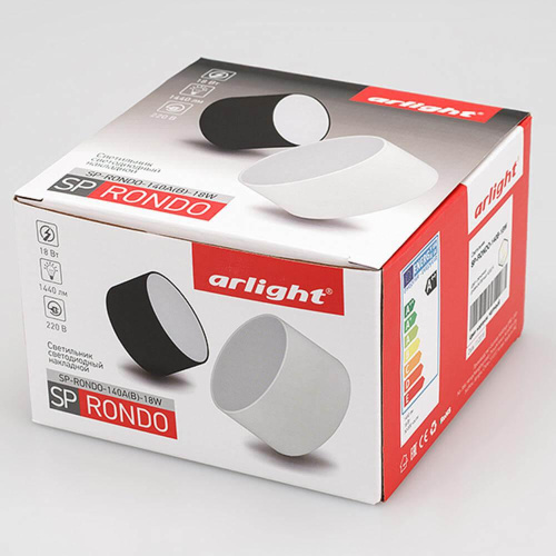 Потолочный светодиодный светильник Arlight SP-Rondo-140B-18W Warm White 022903 фото 5