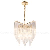 Люстра Cloyd NIBELUNG C8 / Ø60 см - золото - прозрач. стекло (арт.10753)