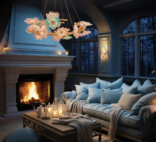 Люстра подвесная Sauvage FL1098-16P фото 6