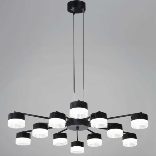 Подвесная люстра Reluce 19490-0.4-6+6 Black Подвесная люстра Reluce 19490-0.4-6+6 Black