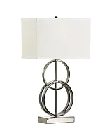 Серебряная настольная лампа "Ланарк"