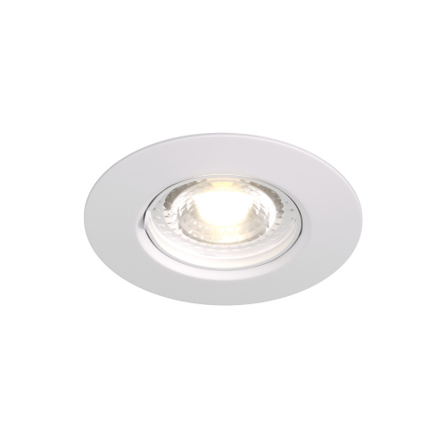 DK3028-WH Встраиваемый светильник, IP 20, 10 Вт, GU5.3, LED, белый, пластик фото 2