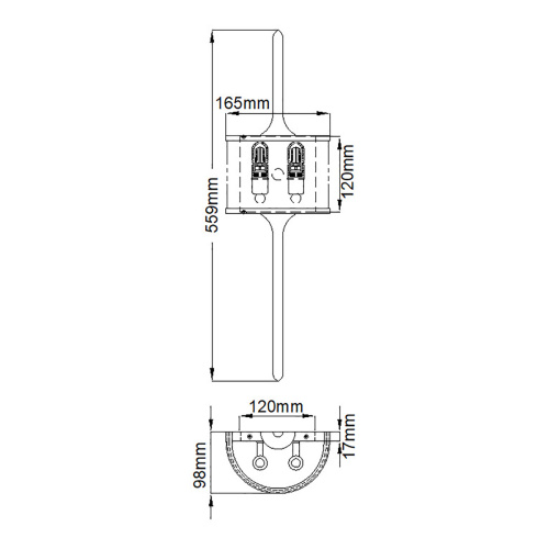 Бра для ванных комнат KL-MONA-S-PC Kichler, арт. KL-MONA-S-PC фото 2