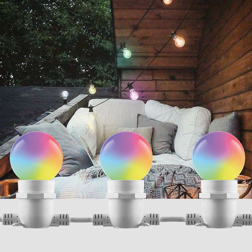 Лампа светодиодная Feron LB-371 Шар матовый E27 3W 230V RGB плавная смена цвета фото 5