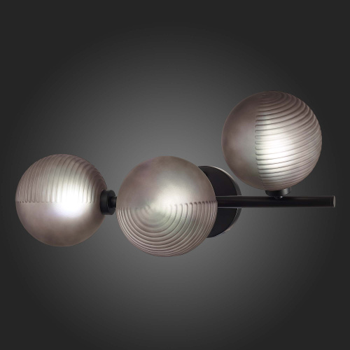 SL1184.401.03 Бра ST-Luce Черный/Дымчатый G9 3*5W TODO фото 6