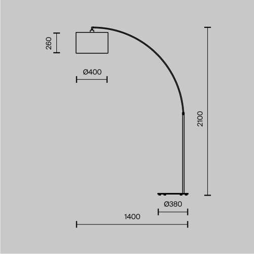 Напольный светильник (торшер) Maytoni Z328-FL-01-B фото 3