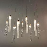 Подвесной светильник Cloyd ICEBERG-B P1 / Ø5 см - латунь - прозрачн. стекло (арт.11641)