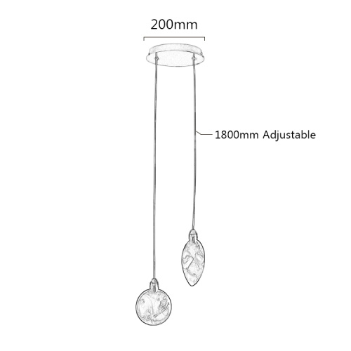 Подвесной светильник MT9176-2H pearl black фото 5