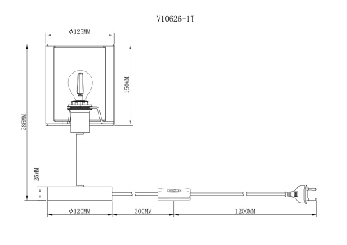 Лампа настольная Moderli V10626-1T Room фото 6