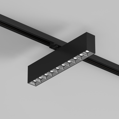 DK6444-BK Поворотный однофазный трековый светильник EDDER со светодиодом L273mm 220V 20W 30° 4000K IP20 черный алюминий фото 5