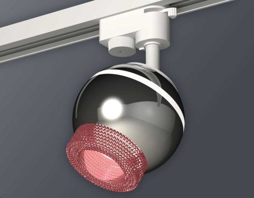 Комплект трекового светильника Ambrella light Track System XT1104003 PSL/PI серебро полированное/розовый (A2520, C1104, N7193) фото 2