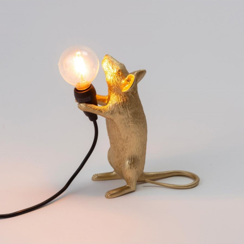 Настольная лампа Mouse Lamp Standing GOLD USB фото 4 Настольная лампа Mouse Lamp Standing GOLD USB фото 4