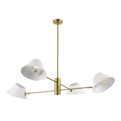 SLE1253-353-04 Светильник подвесной Латунь/Белый E14 4*60W NORBI фото 6