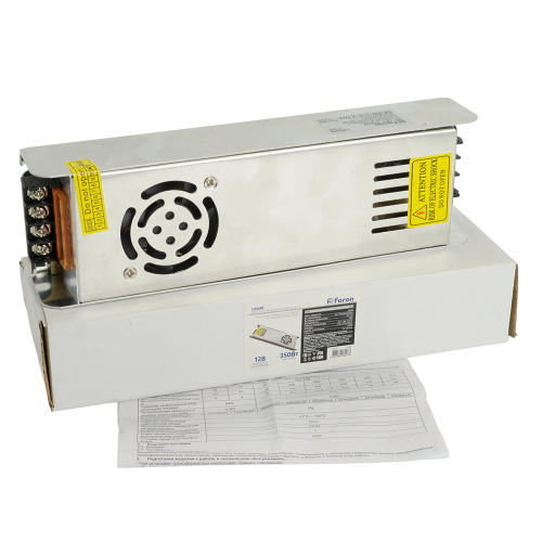 Трансформатор электронный для светодиодной ленты 350W 12V (драйвер), LB009 FERON фото 10