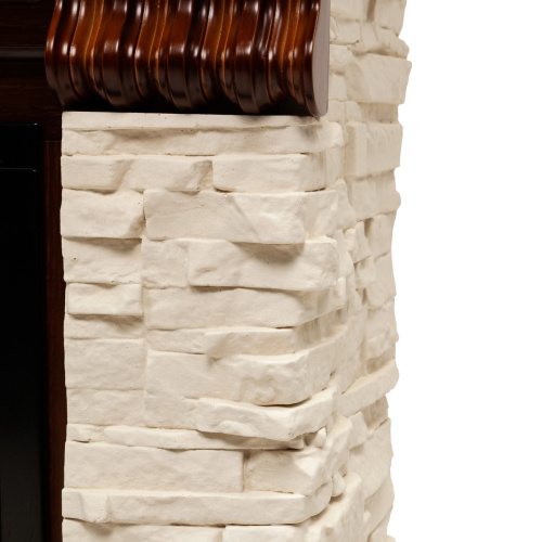 Электрокамин RealFlame Michigan 42/BV NT орех с очагом Saphir 42 фото 6