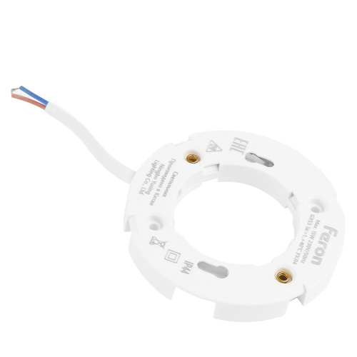Светильник потолочный встраиваемый, 15W 230V GX53, черный, круг, без лампы, DL513 фото 8