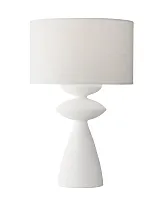 Белая настольная лампа "Анза"