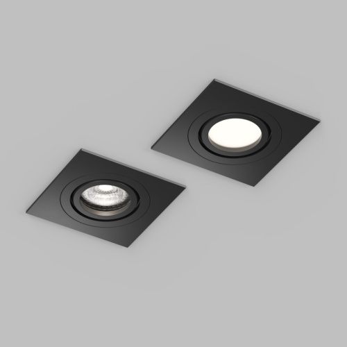 DK2111-BK Встраиваемый влагозащищённый светильник HYDRO, IP44, до 15 Вт LED, GU10, алюминий, чёрный фото 4