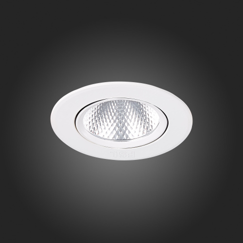 ST211.538.06.24 Св-к встр. Белый LED 1*6W 3000K 480Lm Ra80 24° IP20 D86xH50 220-240V Встраиваемые светильники фото 2