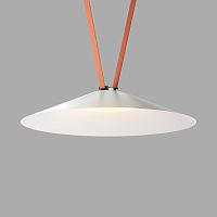 DK5569-WH+BK Cветильник для трека-ремня Belty, серия Flow, со светодиодом, D600*H122мм, 48V DC, 24W, RA90, 120°, 3000K, IP20, белый с черным, алюминий