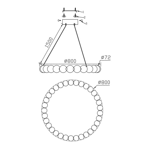 Люстра подвесная Aurelia FL1200-8P фото 2