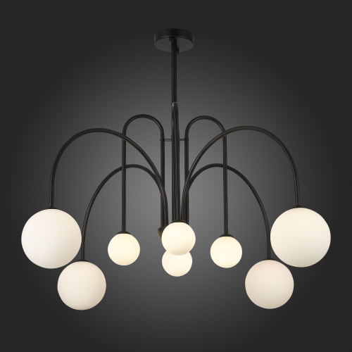 SL1204.402.08 Люстра потолочная ST-Luce Черный/Белый G9 8*5W JINETO фото 3