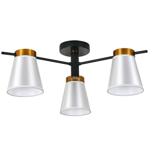 Светильник на штанге 120005/3R E14*40W Black/Gold фото 2