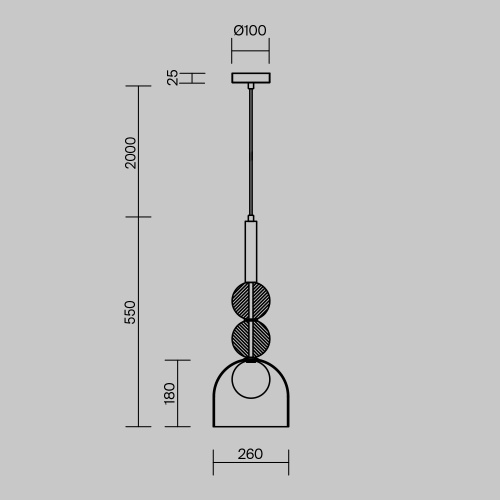 Подвесной светильник Freya FR5482PL-01BS фото 4