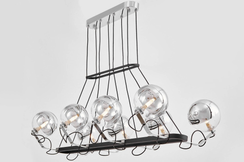 Подвесной светильник Lumina Deco LDP 9110-8-PR BK+CHR фото 4