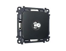 Комплект механизма TV розетки SAT 5-2400MHz 3.5dB Ambrella Volt OMEGA Графит Мягкое касание QUANT (OP9130, VM215) MO913050