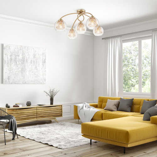 Потолочный светильник Escada 284/5 E14*40W Champagne gold фото 5