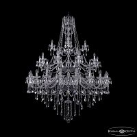 Люстра хрустальная 1415/20+10+5/530/3d Ni