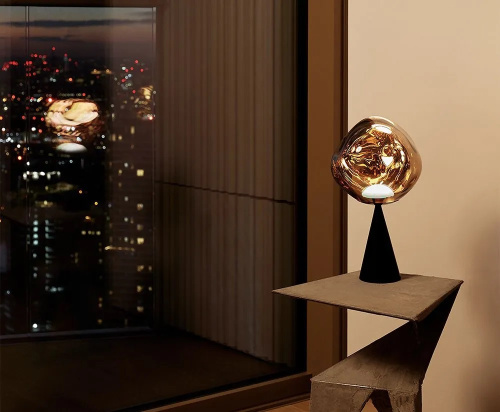 Настольная лампа Melt Cone Fat copper фото 3