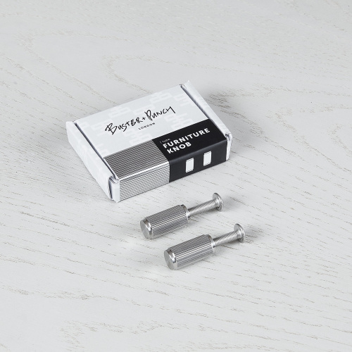 Ручка-кнопка Knob Linear Steel set of 2 фото 3