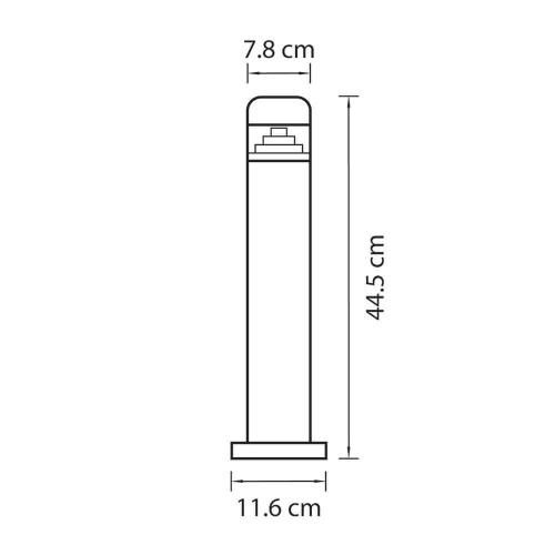 Уличный светодиодный светильник Lightstar Raggio 376907 фото 2