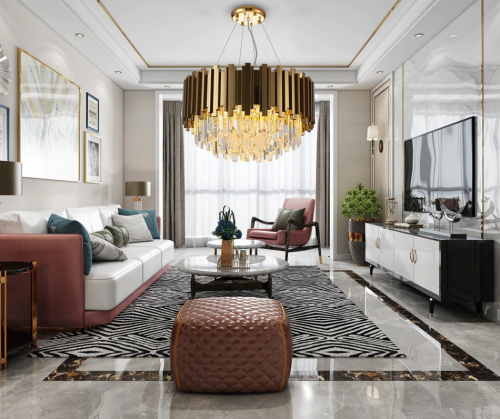 Люстра Barclay L6 gold фото 2