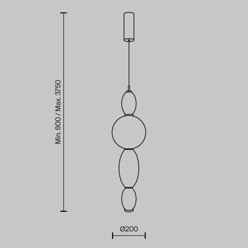 Подвесной светильник Maytoni MOD297PL-L12BS3K фото 13