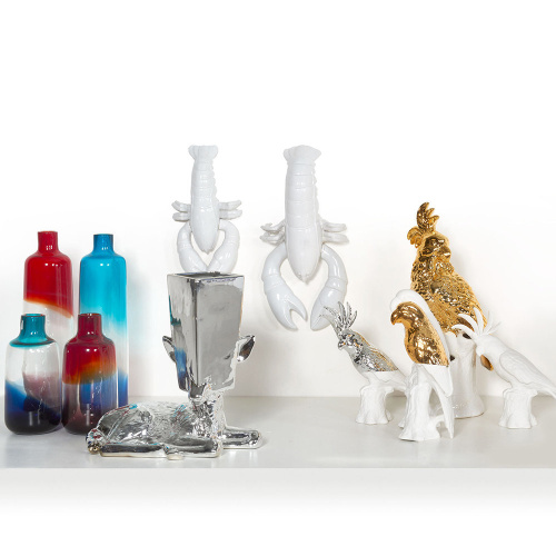 Статуэтка Parrot white/gold фото 3