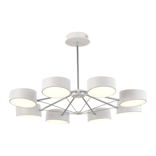 SLE6005-502-08 Светильник потолочный Белый, Хром/Белый LED 8*10W VALLE фото 4